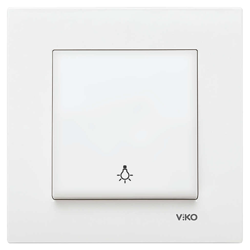 Viko Karre/Meridian Light Beyaz (Çerçevesiz)