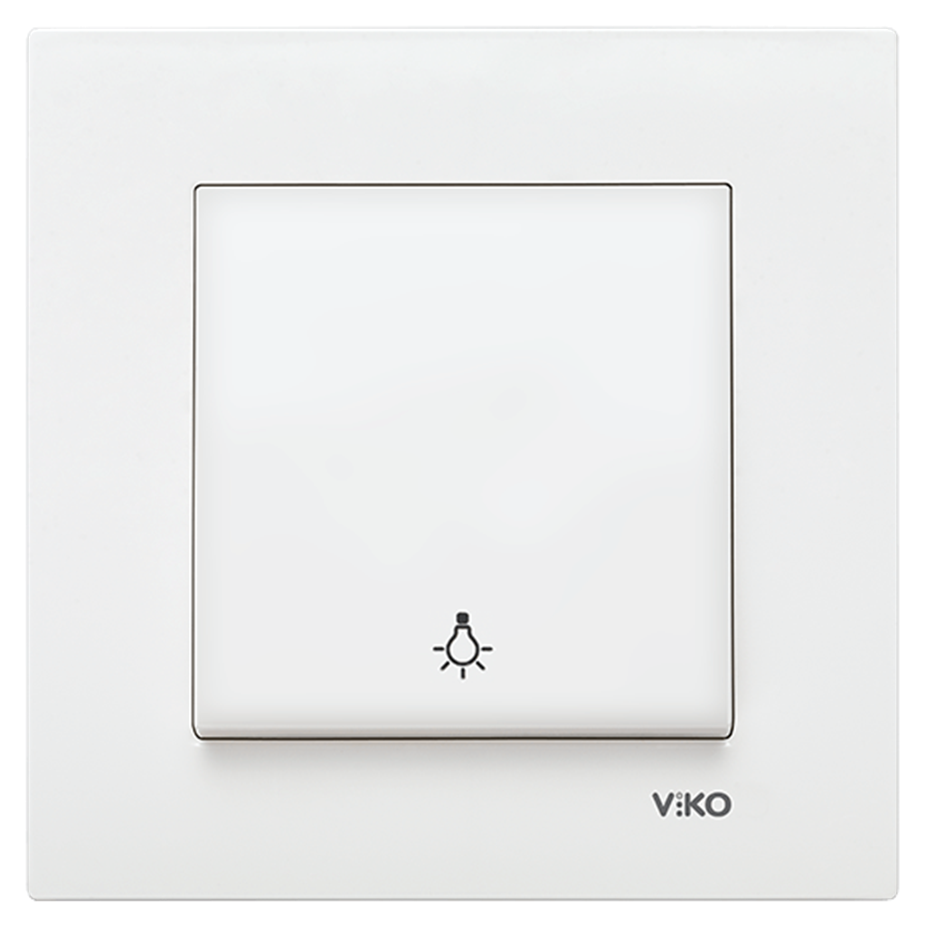 Viko Karre/Meridian Light Beyaz (Çerçevesiz)