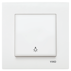 Viko Karre/Meridian Light Beyaz (Çerçevesiz)