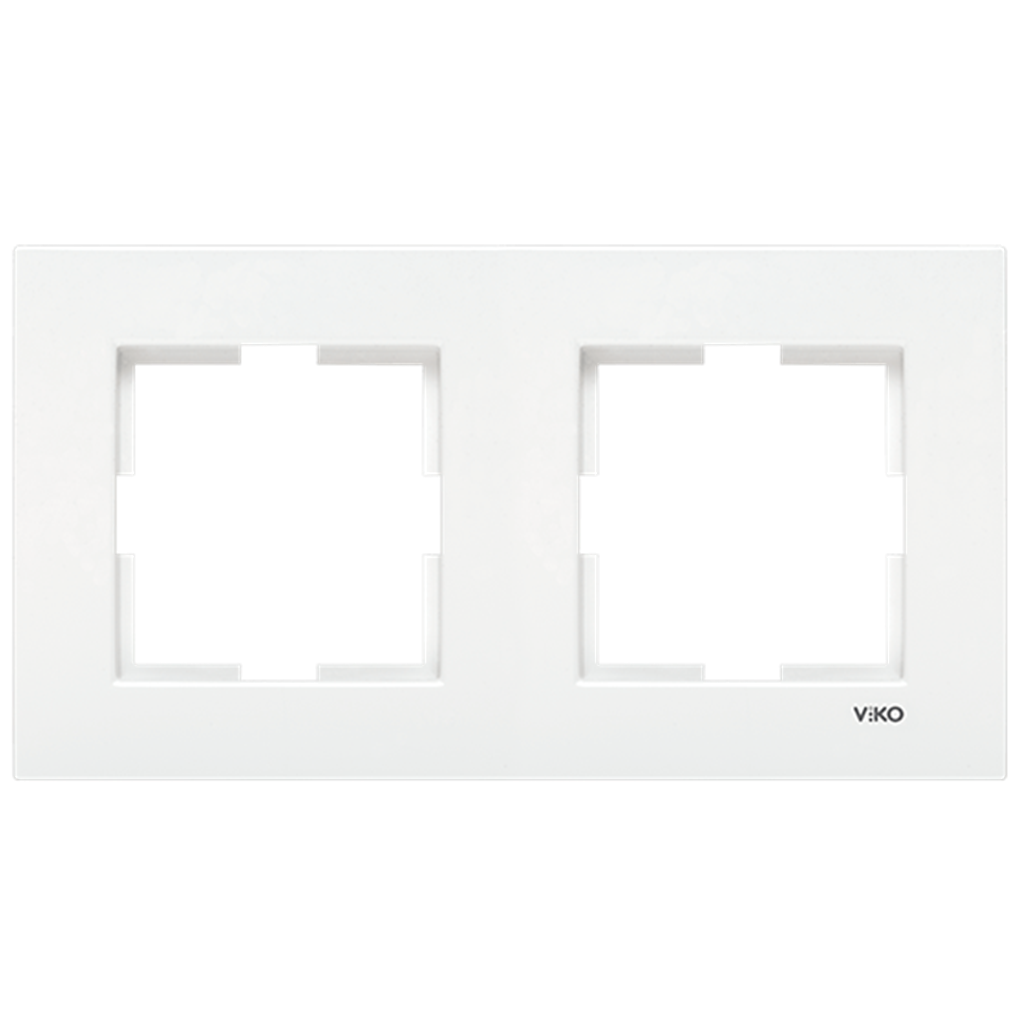 Viko Karre İkili Yatay Çerçeve Beyaz