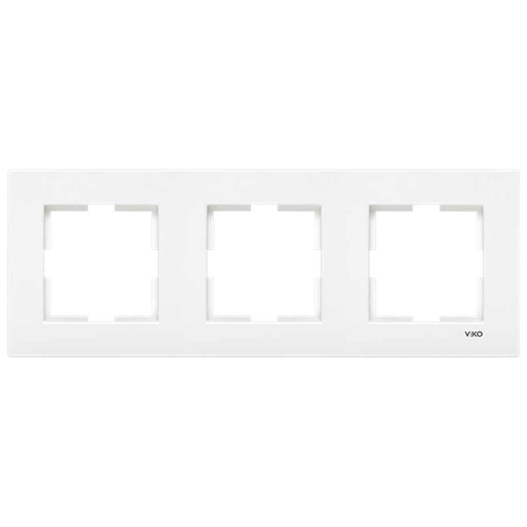 Viko Karre Üçlü Yatay Çerçeve Beyaz