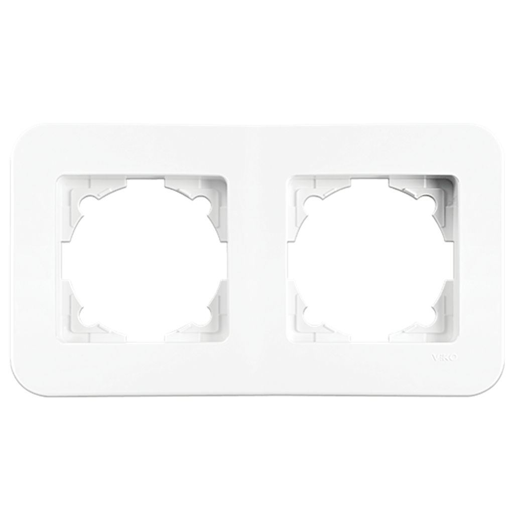 Viko Rollina İkili Yatay Çerçeve Beyaz