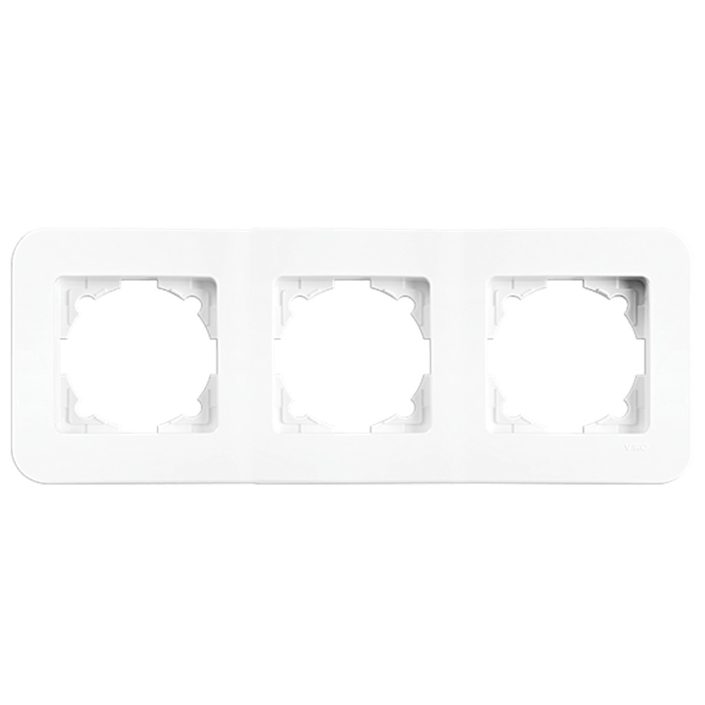 Viko Rollina Üçlü Yatay Çerçeve Beyaz