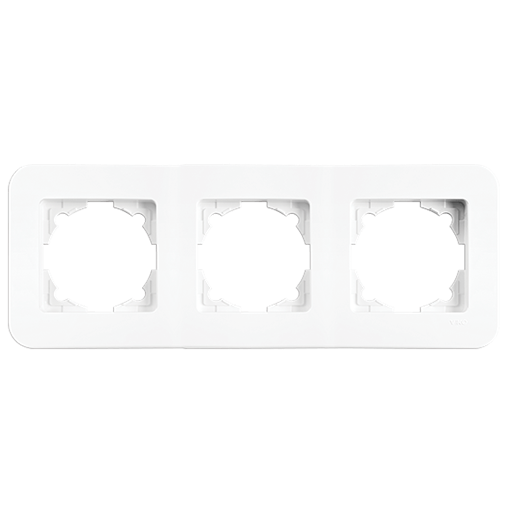 Viko Rollina Üçlü Yatay Çerçeve Beyaz