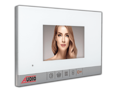 Audio - 4.3'' Görüntülü Diafon Mekanik Butonlu Beyaz (001180C)