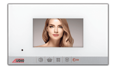 Audio - 4.3'' Görüntülü Diafon Mekanik Butonlu Beyaz (001180C)