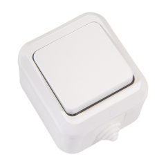 Makel Sıva Üstü Nemliyer Anahtar Beyaz IP44