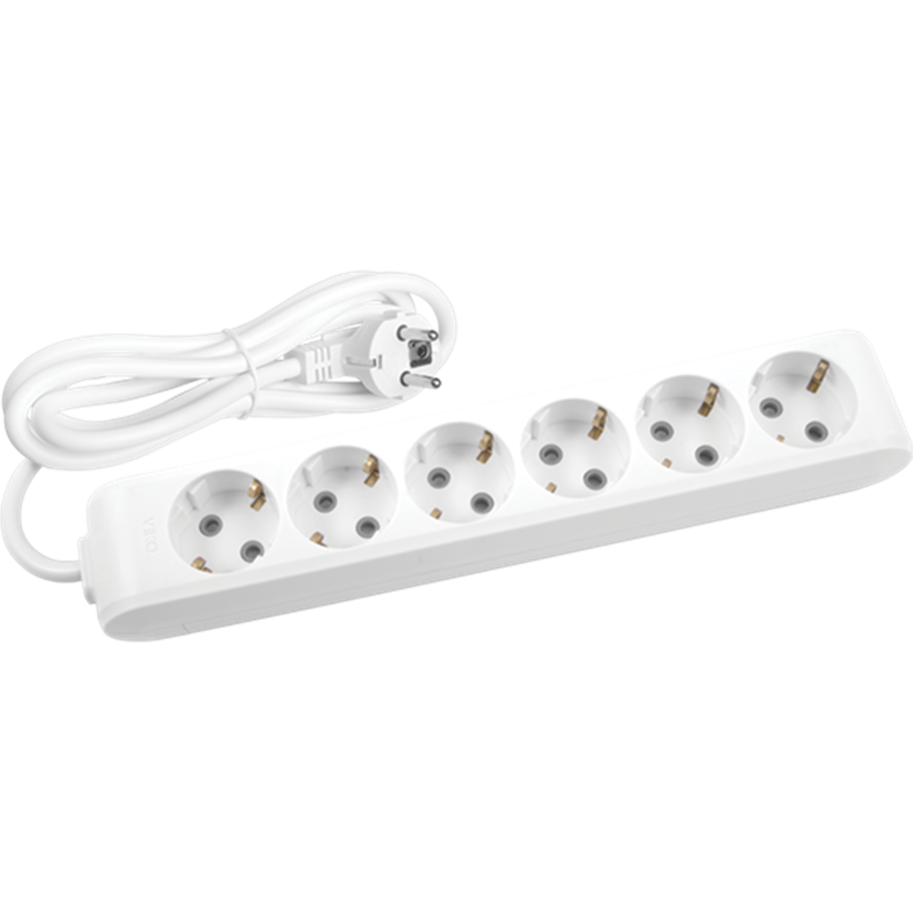 Viko Multi-let Altılı 3 Metre Priz Topraklı Beyaz