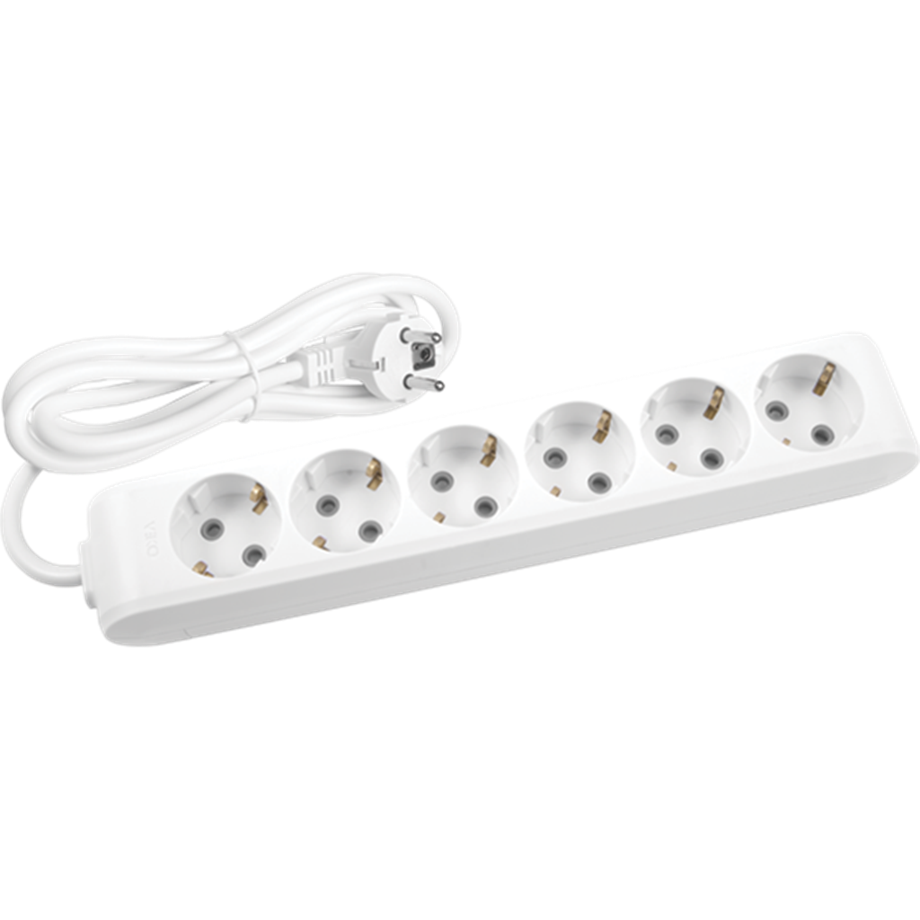 Viko Multi-let Altılı 5 Metre Priz Topraklı Beyaz