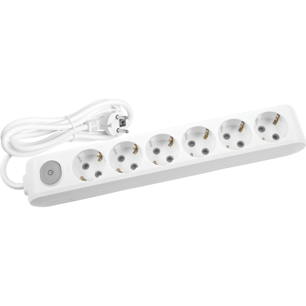 Viko Multi-let Altılı 2 Metre Anahtarlı Priz Topraklı Beyaz
