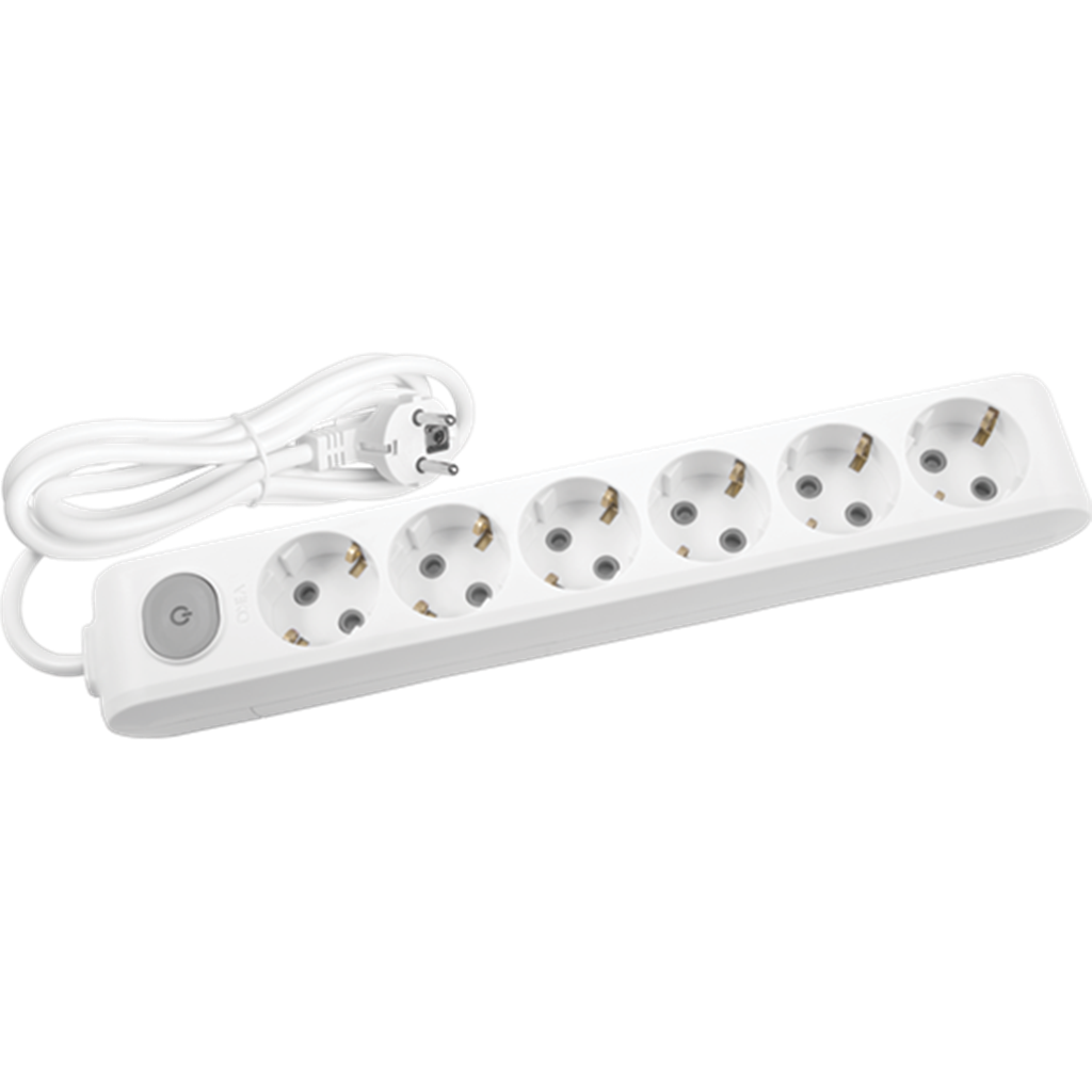 Viko Multi-let Altılı 3 Metre Anahtarlı Priz Topraklı Beyaz