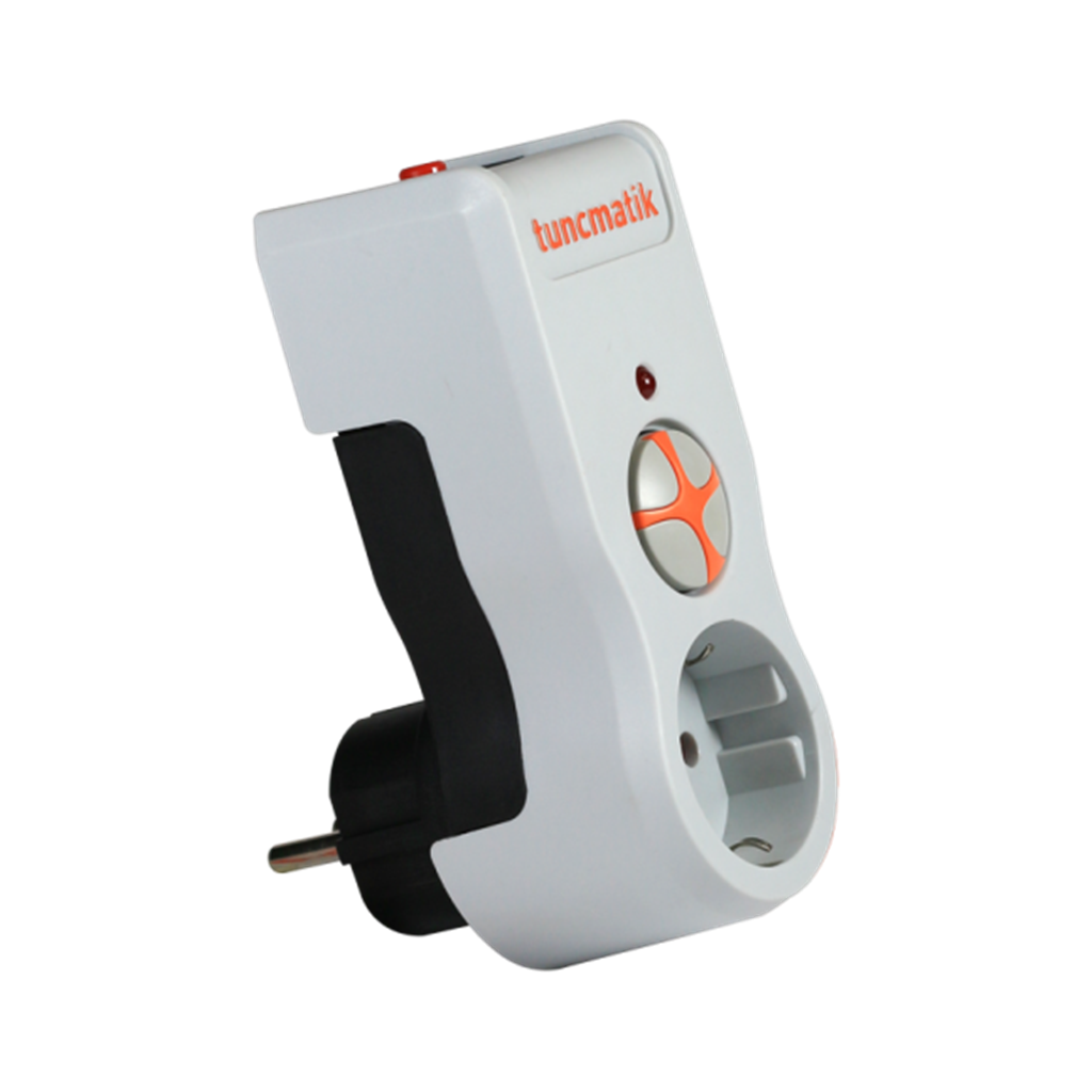 Tunçmatik 1li Powersurge Akım Korumalı Priz Beyaz TSK19019