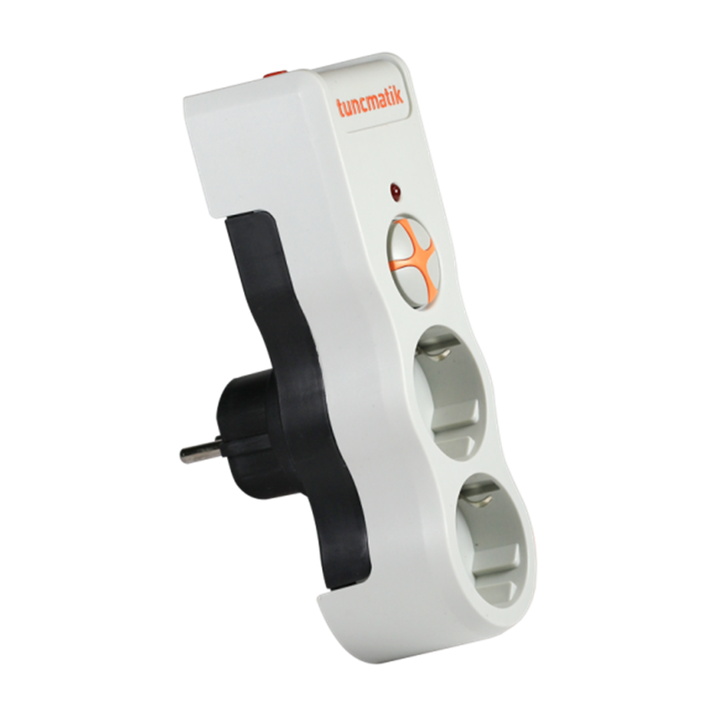 Tunçmatik 2li Powersurge Akım Korumalı Priz Beyaz TSK19021