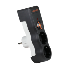 Tunçmatik 2li Powersurge Akım Korumalı Priz Siyah TSK5081