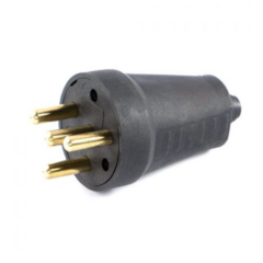 Kauçuk Trifaze Düz Fiş (380V - 25A)