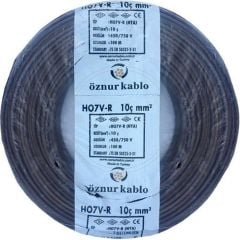 Öznur 10 MM Nya Kablo Kahverengi 450/750V ''H07V-R NYAÇ (100 Metre)