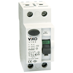 Viko 2x40A 30mA 6kA Monofaze Kaçak Akım Koruma Rolesi