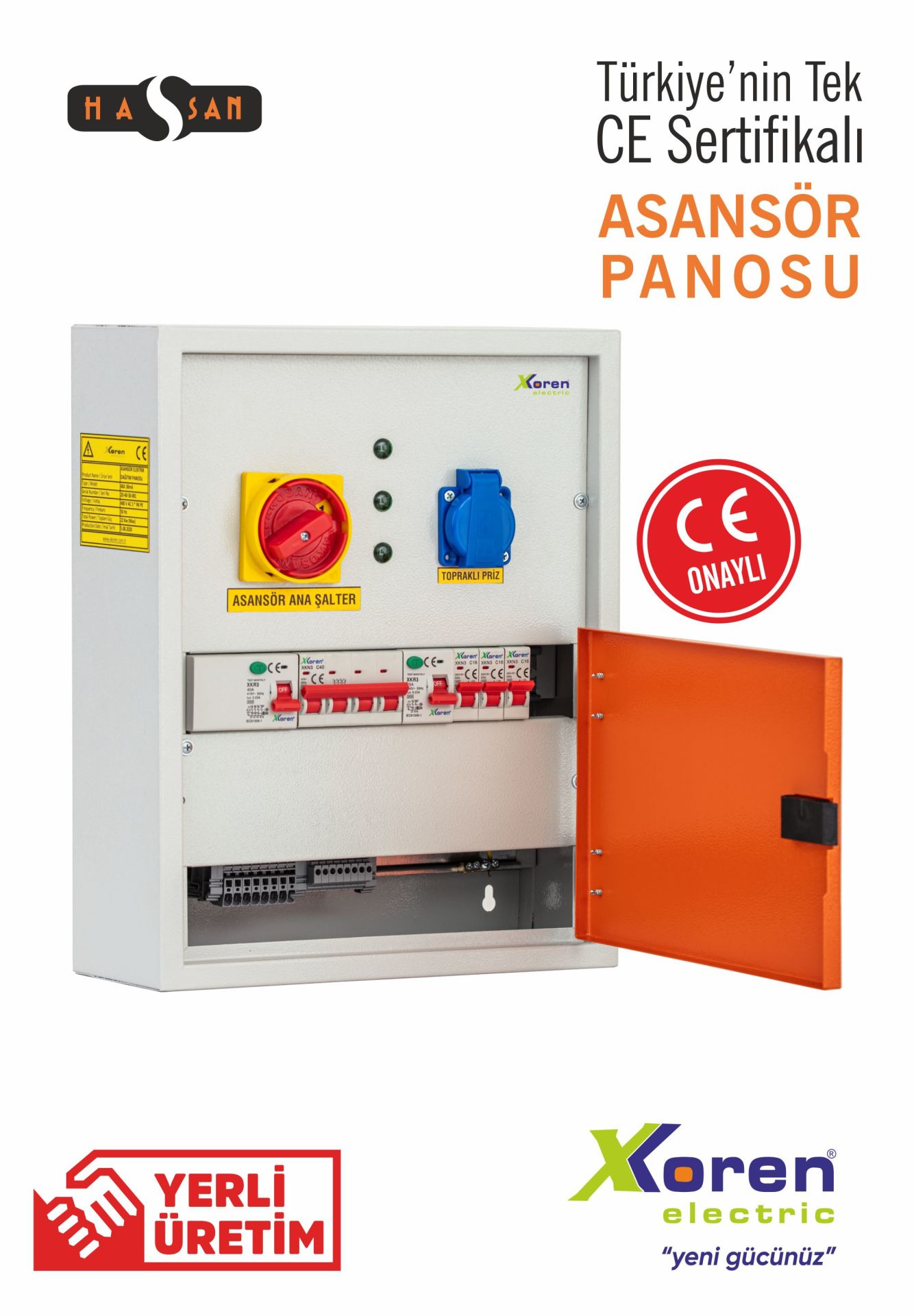 Asansör Elektrik Dağıtım Panosu 6X40A XKoren Electric