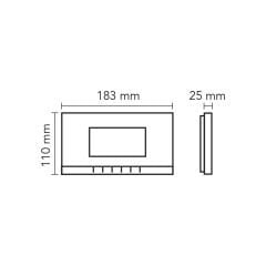 Audio - 4.3'' Görüntülü Diafon Mekanik Butonlu Beyaz (001180)