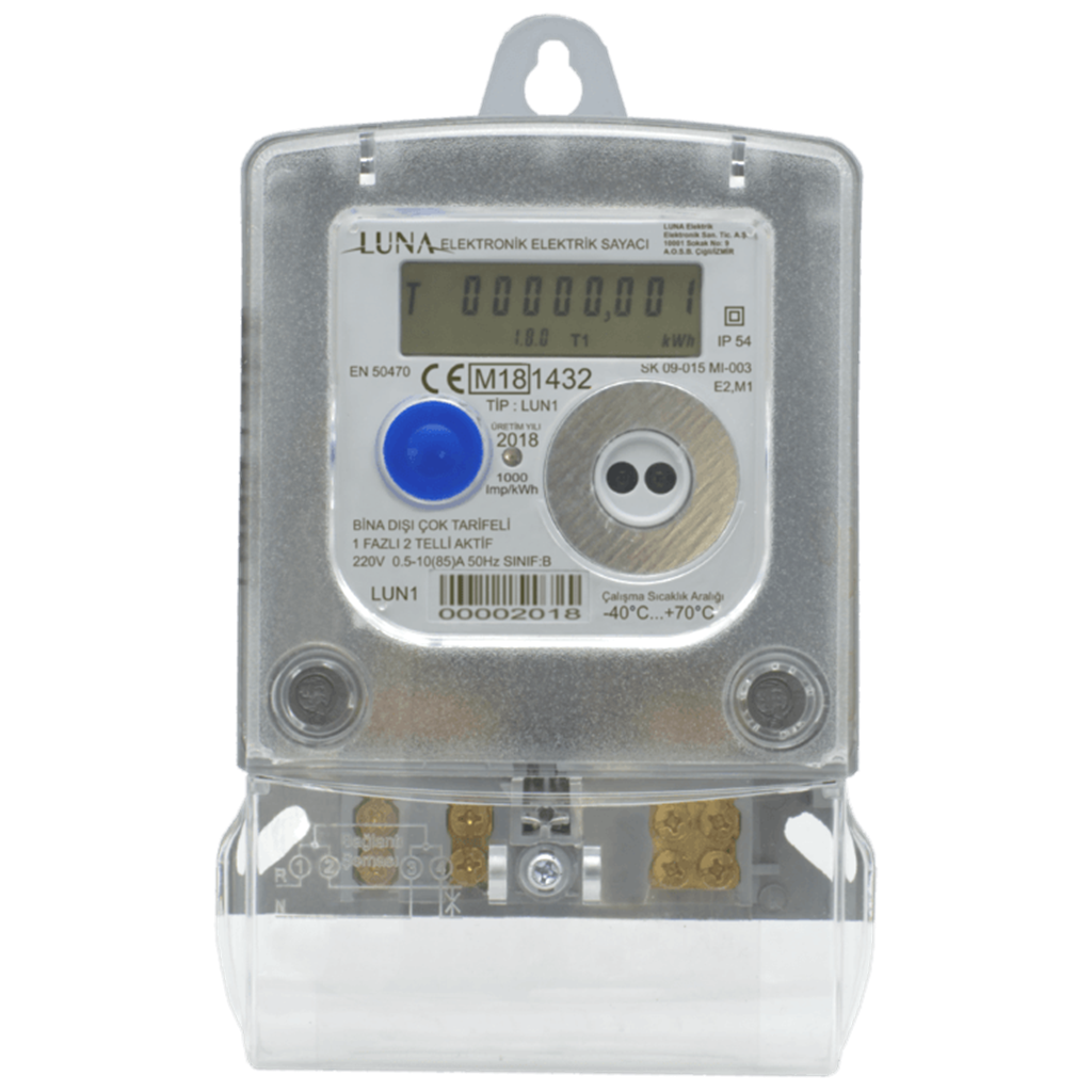 Luna LUN10 Monofaze Sayaç 5(100)A