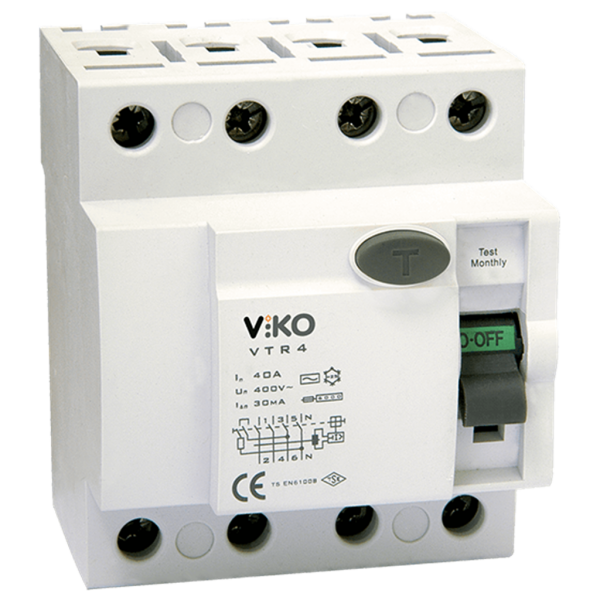 Viko 4x100A 300mA 6kA Trifaze Kaçak Akım Koruma Rolesi