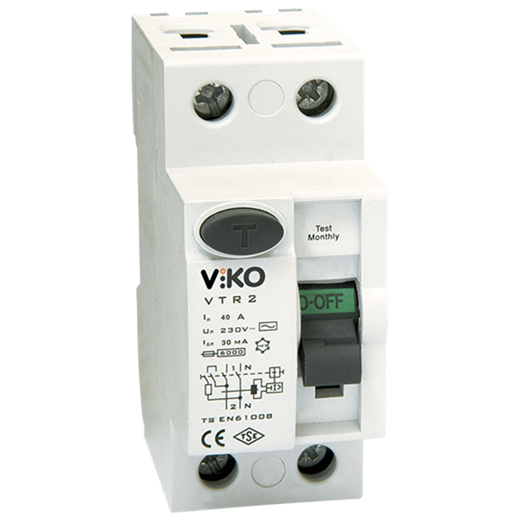 Viko 2x40A 300mA 6kA Monofaze Kaçak Akım Koruma Rolesi