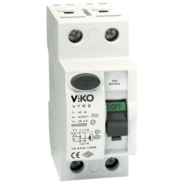 Viko 2x40A 300mA 6kA Monofaze Kaçak Akım Koruma Rolesi