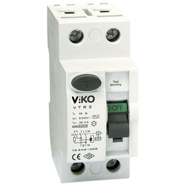 Viko 2x40A 300mA 6kA Monofaze Kaçak Akım Koruma Rolesi
