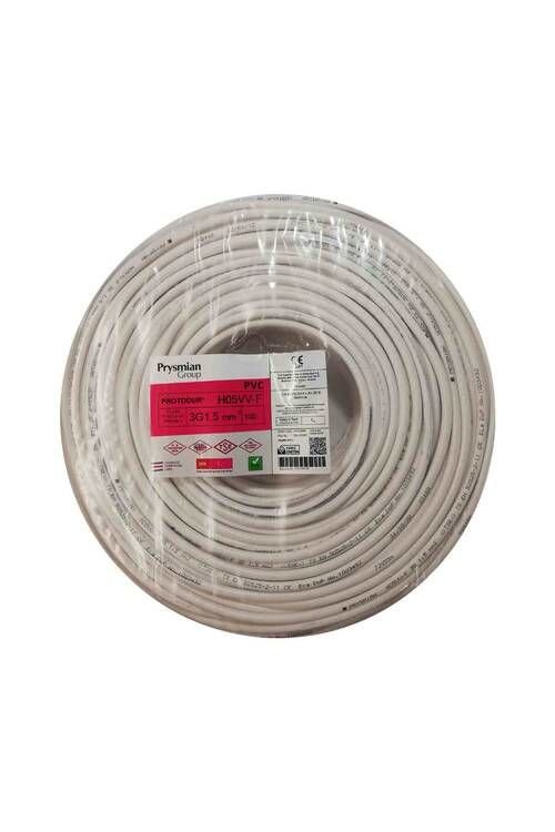 Prysmian 3X1,5 MM TTR Kablo - 100 Metre