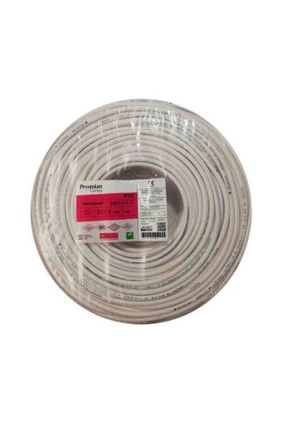 Prysmian 3X1,5 MM TTR Kablo - 100 Metre