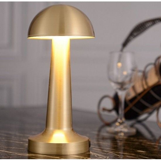 Cata CT-8429 Lizbon Şarjlı Masa Lambası (Gold)