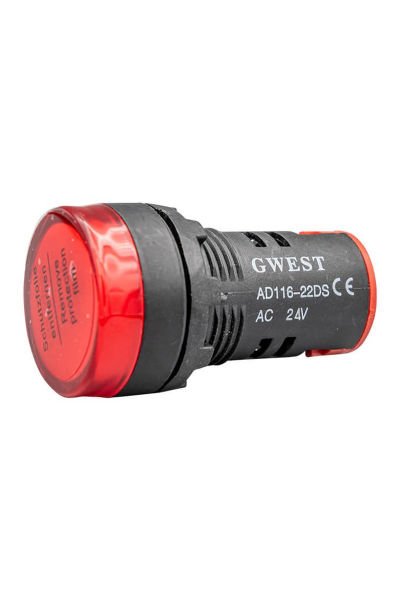 Gwest 22mm Sinyal Lambası 220V Kırmızı