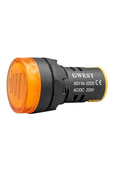 Gwest 22mm Sinyal Lambası 220V Sarı