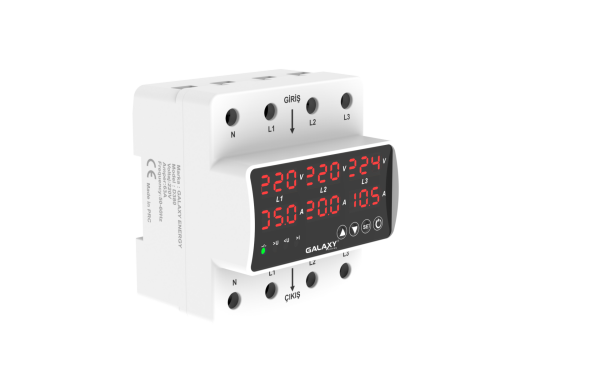 Galaxy Energy D380 Trifaze Voltaj Ve Akım Koruyucu