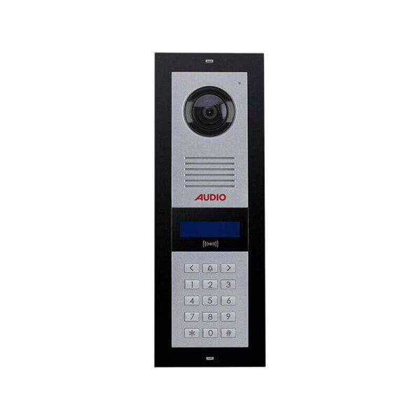 Aıdio - Mekanik Butonlu Kameralı Zil Paneli LCD Ekran Kart Okuyuculu Siyah - (003003)